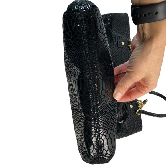 Michael Kors Jet Set Chain Tote Leather Black Handbag - Picture 5 of 7